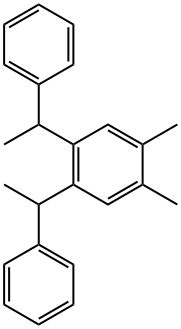 4,5-bis(1-phenylethyl)-o-xylene Structure