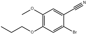 2-bromo-5-methoxy-4-propoxybenzonitrile Structure