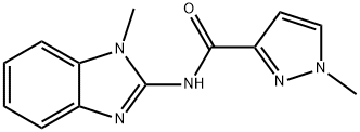 1H-Pyrazole-3-carboxamide,1-methyl-N-(1-methyl-1H-benzimidazol-2-yl)- Structure