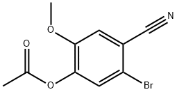 5-bromo-4-cyano-2-methoxyphenyl acetate 구조식 이미지