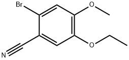 2-BROMO-5-ETHOXY-4-METHOXY-BENZONITRILE Structure