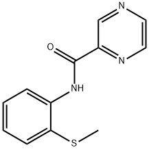 Pyrazinecarboxamide, N-[2-(methylthio)phenyl]- (9CI) Structure