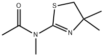 아세트아미드,N-(4,5-디히드로-4,4-디메틸-2-티아졸릴)-N-메틸- 구조식 이미지