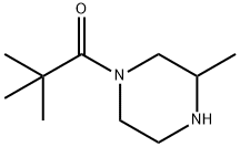 Piperazine, 1-(2,2-dimethyl-1-oxopropyl)-3-methyl- (9CI) 구조식 이미지