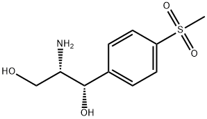 [S(R*,R*)]-2-아미노-1-[p-(메틸술포닐)페닐]프로판-1,3-디올 구조식 이미지