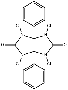 1,3,4,6-TETRACHLORO-3ALPHA,6ALPHA-DI-PHENYLGLYCOURIL Structure
