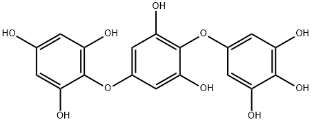 5-[2,6-Dihydroxy-4-(2,4,6-trihydroxyphenoxy)phenoxy]-1,2,3-benzenetriol Structure