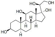 Allopregnane-3B,11B,17ALPHA,20B-21-pentol Structure