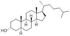 5-alpha-cholestan-3-alpha-ol 구조식 이미지