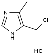 5-(클로로메틸)-4-메틸-1H-이미다졸염산염 구조식 이미지