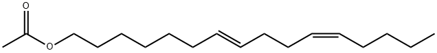 트랜스-시스-7,11-헥사데카디에닐아세테이트 구조식 이미지