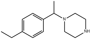 Piperazine, 1-[1-(4-ethylphenyl)ethyl]- (9CI) Structure