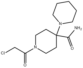 1'-(chloroacetyl)-1,4'-bipiperidine-4'-carboxamide Structure