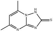 5,7-DIMETHYL[1,2,4]TRIAZOLO[1,5-A]PYRIMIDIN-2-YLHYDROSULFIDE Structure