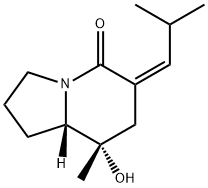 5(1H)-Indolizinone, hexahydro-8-hydroxy-8-methyl-6-(2-methylpropylidene)-, (6Z,8S,8aS)- (9CI) Structure