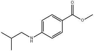 Benzoic acid, 4-[(2-methylpropyl)amino]-, methyl ester (9CI) Structure