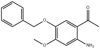 에타논,1-[2-아미노-4-메톡시-5-(페닐메톡시)페닐]- 구조식 이미지