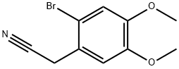 2-Bromo-4,5-dimethoxyphenylacetonitrile 구조식 이미지