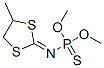 N-(4-메틸-1,3-디티올란-2-일리덴)포스포라미도티오산O,O-디메틸에스테르 구조식 이미지