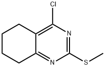 4-chloro-2-(Methylthio)-5,6,7,8-tetrahydroquinazoline Structure