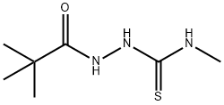 2,2-디메틸-2'-[(메틸아미노)티옥소메틸]프로피오노히드라지드 구조식 이미지