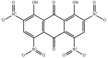 1,8-dihydroxy-2,4,5,7-tetranitroanthraquinone 구조식 이미지