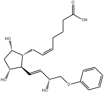 16-PHENOXYTETRANOR프로스타글란딘F2ALPHA 구조식 이미지