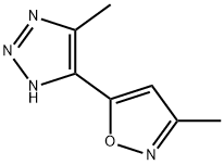 1H-1,2,3-Triazole,4-methyl-5-(3-methyl-5-isoxazolyl)-(9CI) 구조식 이미지