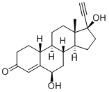 4-ESTREN-17-ALPHA-ETHYNYL-6-BETA, 17-BETA-DIOL-3-ONE Structure