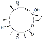 (3R,5R,6S,7S,9R,11E,13S,14R)-3,5,7,9,13-Pentamethyl-6,13-dihydroxy-14-ethyl-1-oxacyclotetradeca-11-ene-2,4,10-trione 구조식 이미지