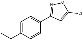 5-CHLORO-3-(4-ETHYLPHENYL)ISOXAZOLE 구조식 이미지