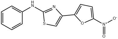 N-(4-(5-니트로-2-퓨릴-2-티아졸릴)페닐아민 구조식 이미지