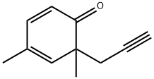 4,6-Dimethyl-6-(2-propynyl)-2,4-cyclohexadien-1-one 구조식 이미지