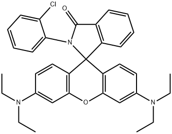 2-(2-chlorophenyl)-3',6'-bis(diethylamino)spiro[1H-isoindole-1,9'-[9H]xanthene]-3(2H)-one 구조식 이미지