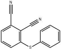 3-(PHENYLTHIO)-1,2-BENZENEDICARBONITRILE Structure