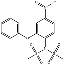 N-(Methylsulfonyl)-4'-nitro-2'-phenoxyMethanesulfonanilide 구조식 이미지