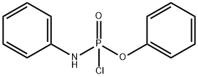 PHENYL N-PHENYLPHOSPHORAMIDOCHLORIDATE 구조식 이미지