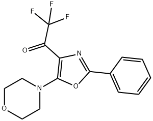 2,2,2-Trifluoro-1-[5-morpholino-2-phenyloxazol-4-yl]ethanone Structure