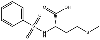 4-(METHYLTHIO)-2-[(PHENYLSULFONYL)AMINO]BUTANOIC ACID Structure