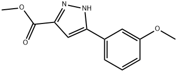 5-(3-메톡시-페닐)-2H-피라졸-3-카르복실산메틸에스테르 구조식 이미지