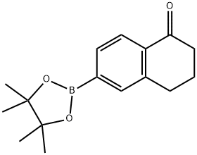 6-(4,4,5,5-tetraMethyl-1,3,2-dioxaborolan-2-yl)-3,4-dihydronaphthalen-1(2H)-one Structure