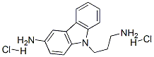 3-amino-9H-carbazole-9-propylamine dihydrochloride Structure