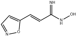 2-Propenimidamide,N-hydroxy-3-(5-isoxazolyl)-,(E)-(9CI) Structure