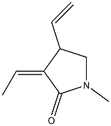 2-피롤리디논,4-에테닐-3-에틸리덴-1-메틸-,(3Z)-(+)-(9CI) 구조식 이미지