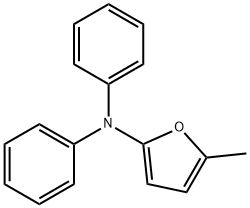 2-Furanamine,  5-methyl-N,N-diphenyl- Structure