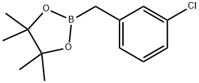 2-[(3-클로로페닐)메틸]-4,4,5,5-테트라메틸-1,3,2-디옥사보롤란 구조식 이미지