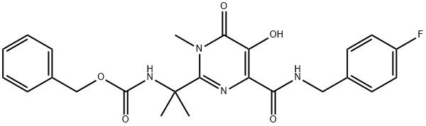 518048-02-7 BENZYL [1-[4-[[(4-FLUOROBENZYL)AMINO]CARBONYL]-5-HYDROXY-1-METHYL-6-OXO-1,6-DIHYDROPYRIMIDIN-2-YL]-1-METHYLETHYL]CARBAMATE