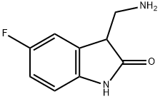 3-AMINOMETHYL-5-FLUORO-1,3-DIHYDRO-INDOL-2-ONE Structure