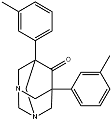 1,5-Bis(m-tolyl)-3,7-diazaadamantan-9-one Structure