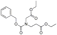 에틸3-(((벤질옥시)카르보닐)-(2-에톡시-2-옥소에틸)아미노)프로파노에이트 구조식 이미지